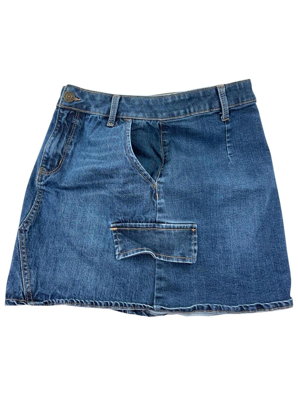 Mudd Y2K Denim Cargo Mini Skirt - Picture 4 of 5